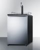 Summit® 5.6 Cu. Ft. Stainless Steel Beer Cooler/Kegerator-1