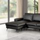 Furniture of America® Stordal Black Sectional with Left Chaise-2