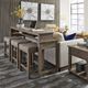 Liberty Furniture Parkland Falls 4-Piece Oatmeal/Weathered Taupe Living Room Set-3