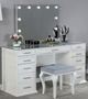 Furniture of America® Valentina 3-Piece Light Gray/Luminous White Vanity Set-1