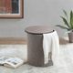 Olliix by INK+IVY Marta Grey Storage Round Ottoman-3