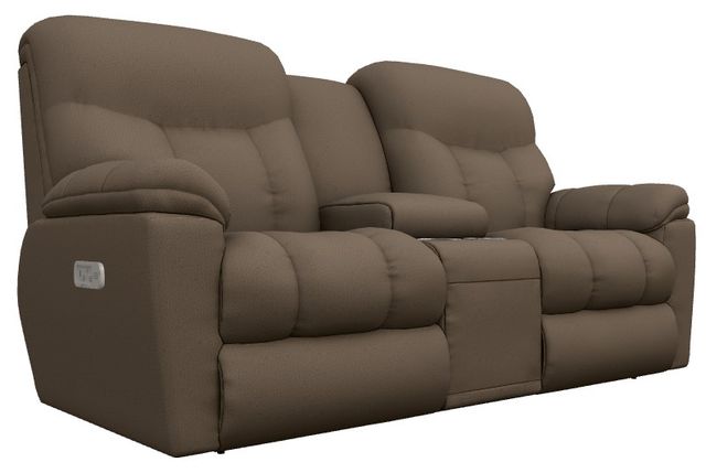 La-Z-Boy® Morrison Cappuccino Power Reclining Loveseat with Console, Headrest, and Lumbar-0