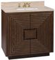 Currey & Company Morombe 36" Cocoa Travertine Vanity with Rectangular Undermount Sink-0
