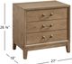 Flexsteel® Arlington Warm Oak 3-Drawer Nightstand-2