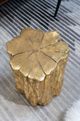 A & B Home Gold Tree Trunk Stool-3