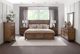 American WoodCrafters Oakdale Honey Oak Queen Panel Bed-1