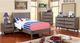 Furniture of America® Lennart Gray Twin Panel Bed-1