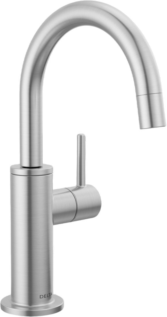 Delta Other Lumicoat® Arctic Stainless Contemporary Round Beverage Faucet-0
