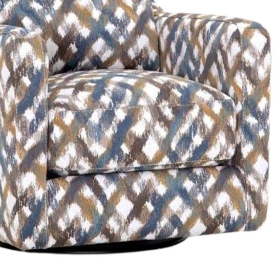 Franklin™ Rowan Colorsplash Indigo Swivel Glider Accent Chair-1