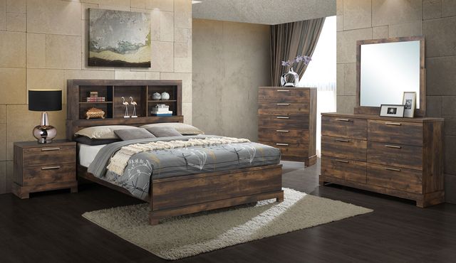 New Classic® Home Furnishings Campbell Ranchero Queen Bookcase Bed-3