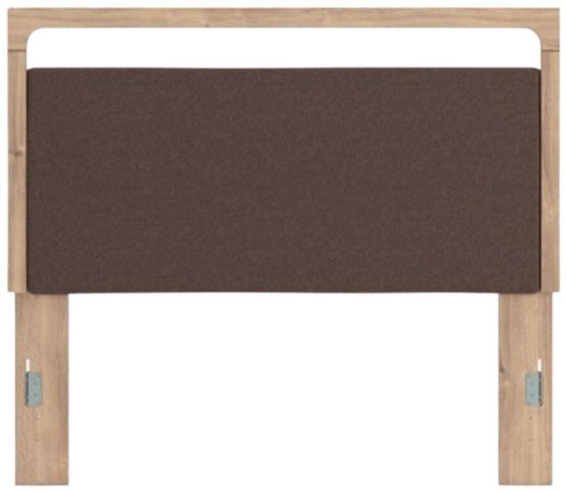 Signature Design by Ashley® Kinlanni Brown/Tan Queen Upholstered Panel Headboard-1