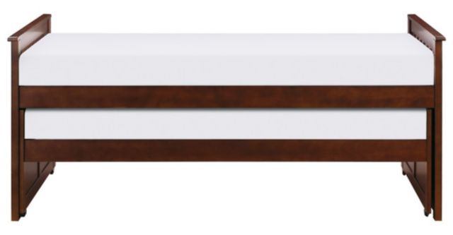 Homelegance® Rowe Dark Cherry 75'' Twin Over Twin Trundle Bed-2
