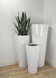 Le Present Lux Moderna White 36" Planter-4
