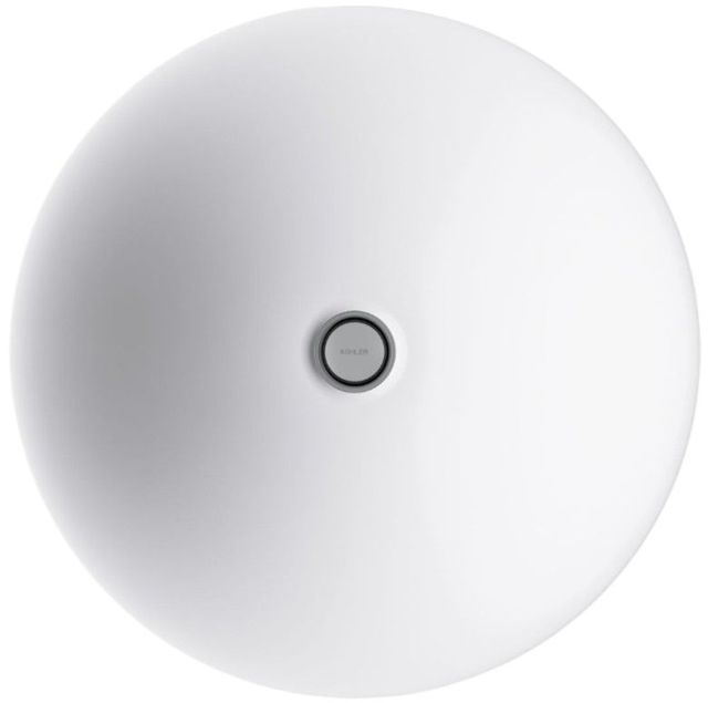Kohler Carillon® White 17.5" Round Drop-In Bathroom Sink, No Overflow-1