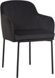 TOV Furniture Sydney 2-Piece Black Velvet Armchair-4