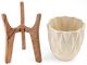 A & B Home Beige/Brown Planters-2