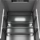 ZLINE Autograph Edition 24" 12.5 Cu. Ft. Stainless Steel Column Refrigerator with Graphite Gray Interior and Champagne Bronze Accents-4