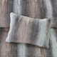 Olliix by Madison Park Zuri Blush and Grey Full/Queen Faux Fur Comforter Set-3