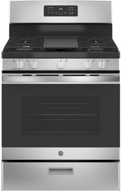 GE® 30" Stainless Steel Freestanding Gas Range