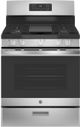 GE® 30" Black/Stainless Steel Freestanding Gas Range-0