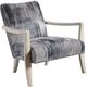 Uttermost® Watercolor Gray/Natural Off-White Accent Chair-0