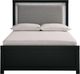 Signature Design by Ashley® Maeling Black Full Upholstered Panel Bed-3