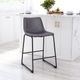 Zuo® Modern Smart 2-Piece Charcoal Counter Stool Set-4