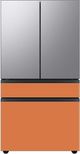 Samsung Bespoke 36" Clementine Glass French Door Refrigerator Bottom Panel-4