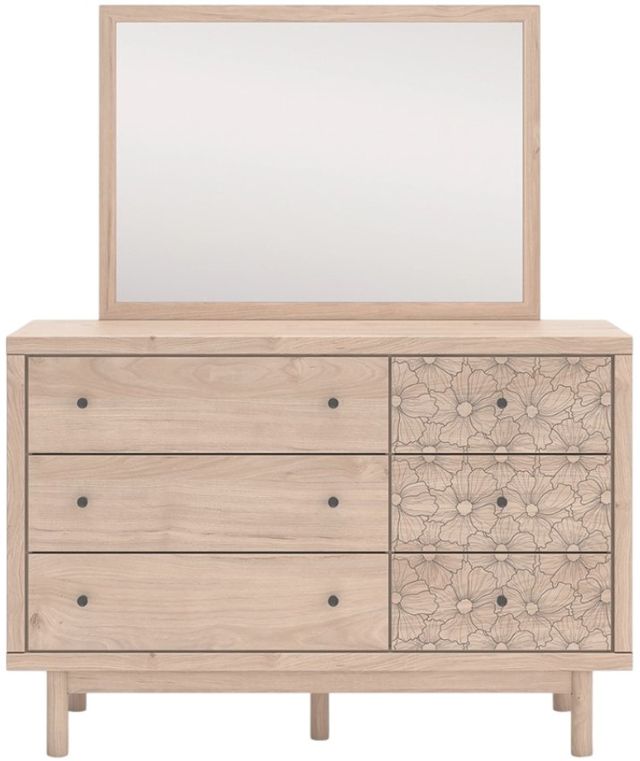 Signature Design by Ashley® Shapella Tan Dresser and Mirror-1