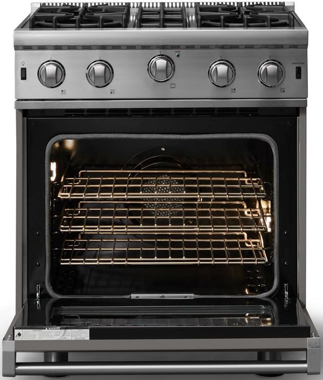 Viking® 5 Series 30" Damascus Gray Pro Style Gas Range-1
