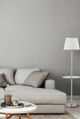 Cal® Lighting & Accessories Andros Brushed Steel Floor Lamp with Glass Tray-1