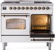 Ilve® Nostalgie II Series 40" White Pro Style Dual Fuel Range-3