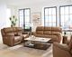 HomeStretch Tuscany Butternut Power Reclining Loveseat-1