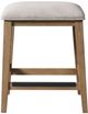 Intercon Landmark Beige/Weathered Oak Backless Stool-2