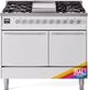 Ilve® Professional Plus II 40" Custom RAL Color Pro Style Dual Fuel Range-0