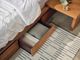 EQ3 Boom Walnut Queen Panel Storage Bed with Extensions and Nightstands-2
