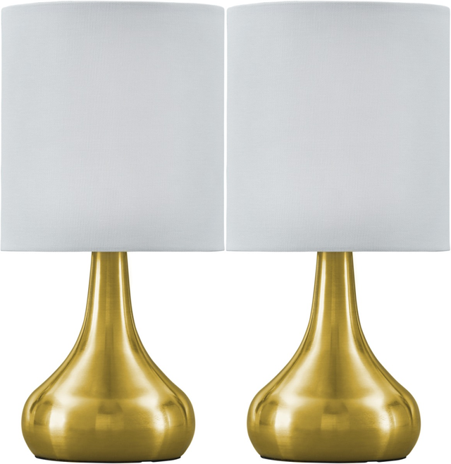 Signature Design by Ashley® Camdale 2-Piece Brass Table Lamp Set-0