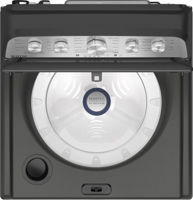 Maytag® 4.7 Cu. Ft. Volcano Black Agitator Top Load Washer with Extra Power and Pet Pro Option-1