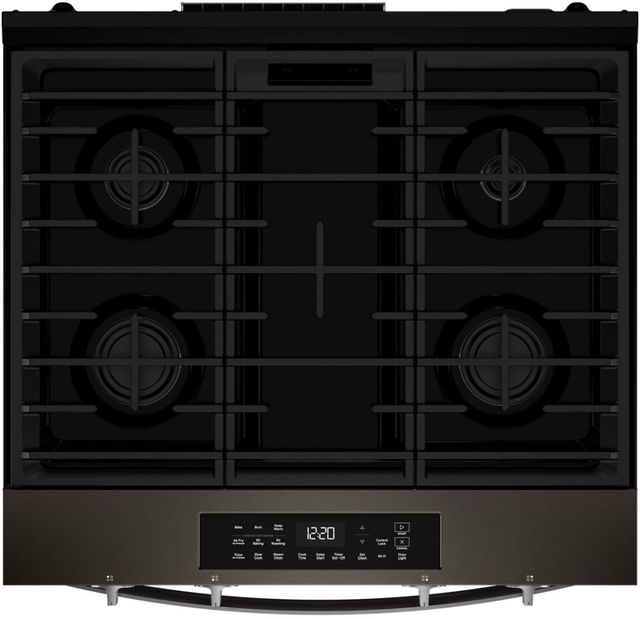 Whirlpool® 30'' Black Stainless Steel Smart Slide-In Gas Range with Air Cooking Technology and Steam Clean-4