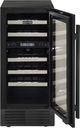 Marathon® 15" Black Stainless Steel Dual Zone Built-In Wine Cooler-1