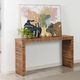 StyleCraft Norman Wyatt Walnut Zebra Wooden Console-4