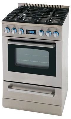 Avanti® Elite Series 24" Stainless Steel Freestanding Gas Range-1