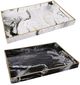 A & B Home Quinn 2-Piece Black/White Rectangular Tray Set-0