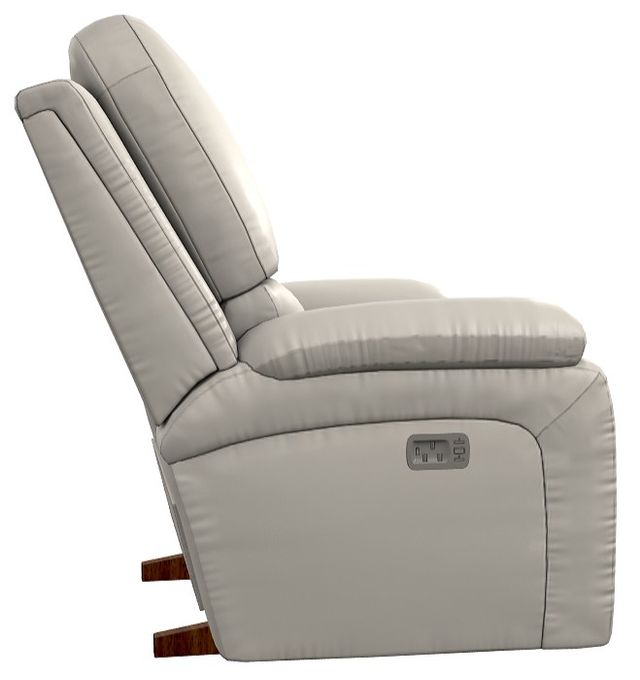 La-Z-Boy® Greyson Ice Leather Power Rocking Recliner with Headrest-2