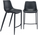Zuo Modern Magnus Set of 2 Black Bar Chairs-0