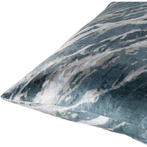 Surya Callisto Teal 18"x18" Toss Pillow with Polyester Insert-1