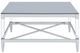 Coaster® Lindley 2-Piece Tempered Glass Top Occasional Table with Chrome Base Set-1
