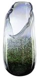 A & B Home Clear/Green Vase-0