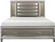 Mazin Furniture Tamsin Silver Gray Metallic Queen Bed-0