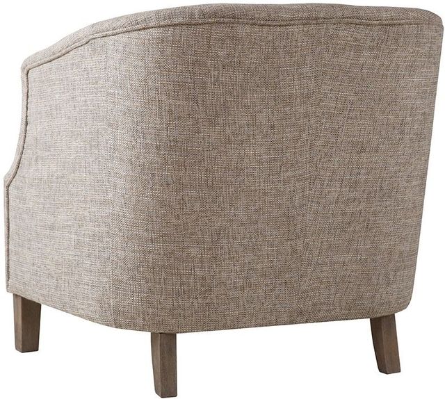 Olliix by Madison Park Natural Ansley Chesterfield Barrel Chair-1